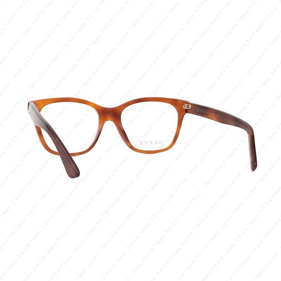 New GUCCI Women’s GG0420O 004 52mm Havana Eyeglasses - Picture 6 of 11